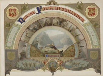 Fotos de vida folclórica norueguesa